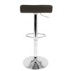 Lumisource Ale Adjustable Swivel Barstool in Brown PU Leather, PK 2 BS-ALE BN2